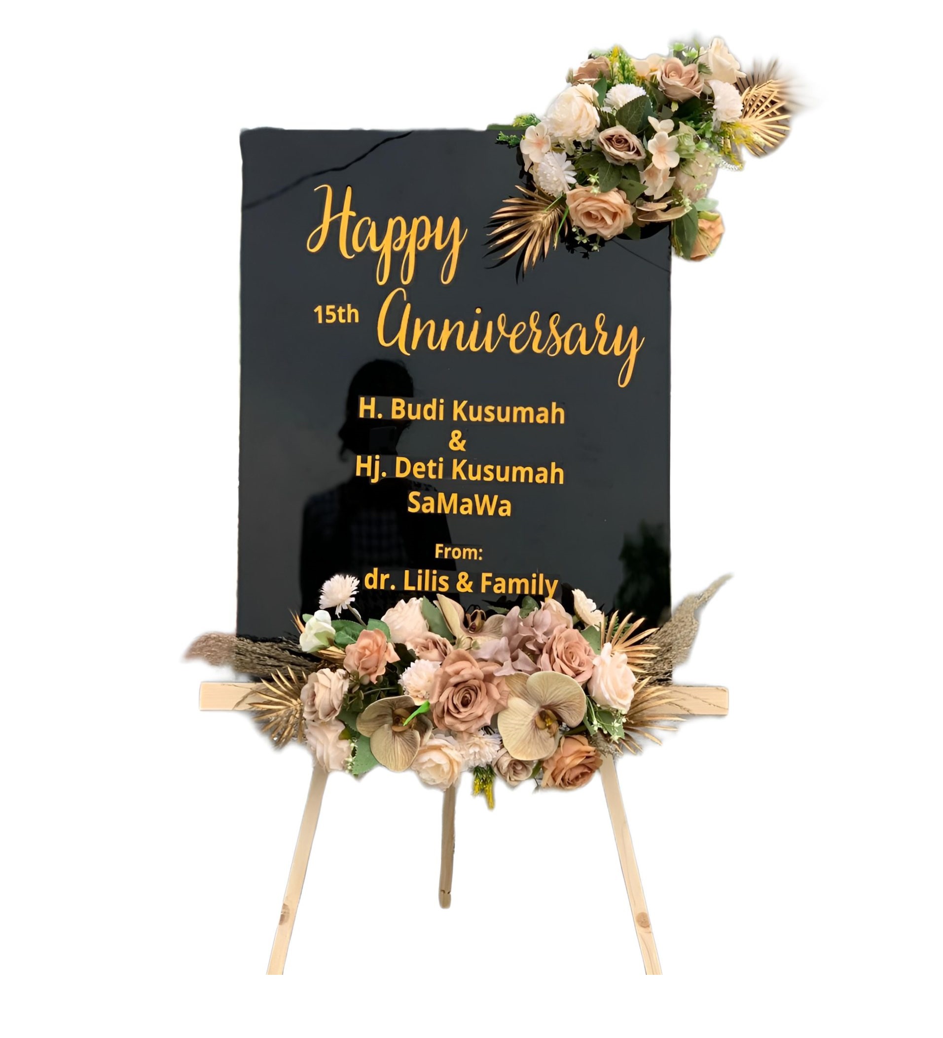 Papan Bunga Akrilik Padas