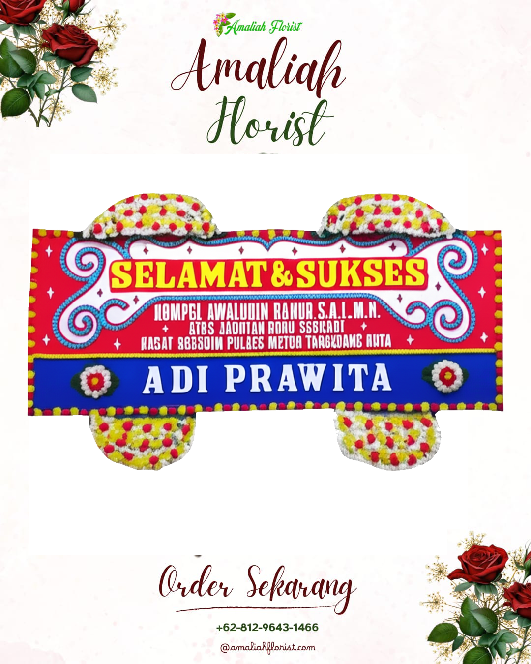Papan Bunga Ucapan Selamat Padas